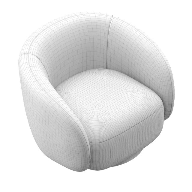 EICHHOLTZ Swivel Armchair BRICE Boucle Cream — Descargar
