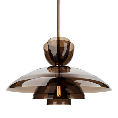 Blom Amber Glass Cloche Grand Pendant RH — Вид 4