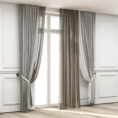 Curtains with balcony doors 512 — Ver 4