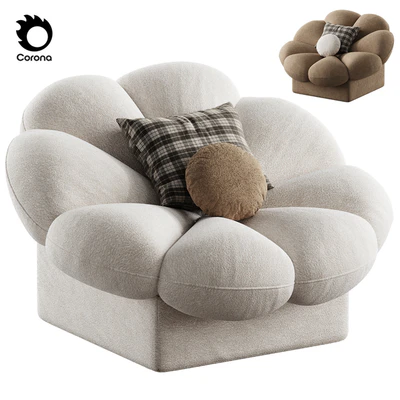 flower shape armchair — Ver 1