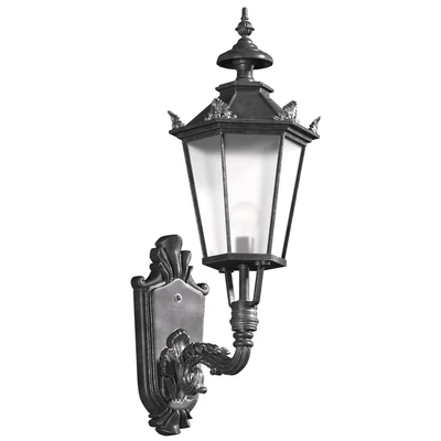 Outdoor wall streetlight. Classical Outdoor Wall Lamp Lighted Lantern Sconce — Ver 1