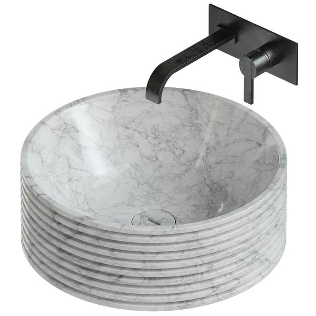 Antonio Lupi Introverso 45 Washbasin / Bikappa BK200 Sink Mixer. — Download