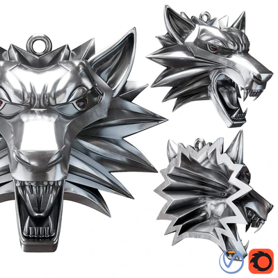 Medallion Witcher for 3D printer — Ver 1