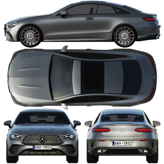 Mercedes-Benz E-Class Coupe AMG-Line 2021 — Descargar
