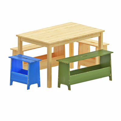 IKEA INGO table and PERJOHAN bench — Ver 1