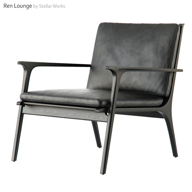 Ren Lounge Chair Large by Stellar Works — Скачать