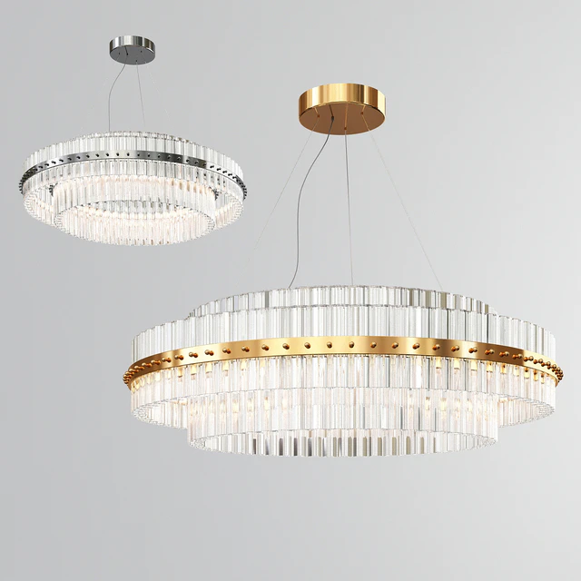 Round glass Chandelier Modern style at Ifeix design — Скачать
