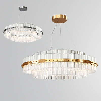 Round glass Chandelier Modern style at Ifeix design — Скачать
