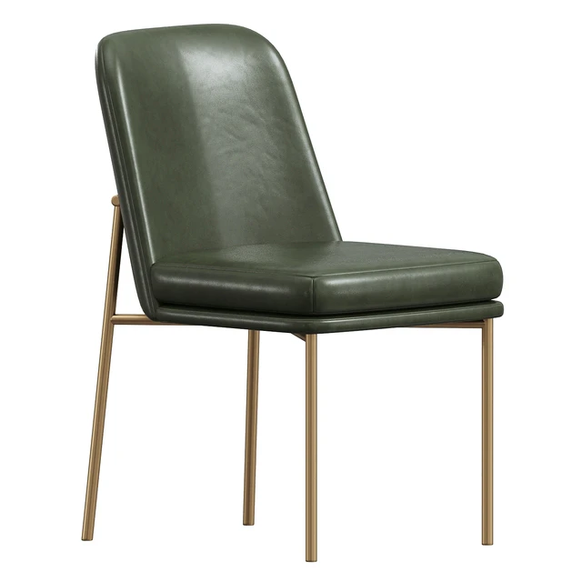 Jack Metal Frame Leather Dining Chair WestElm — Скачать
