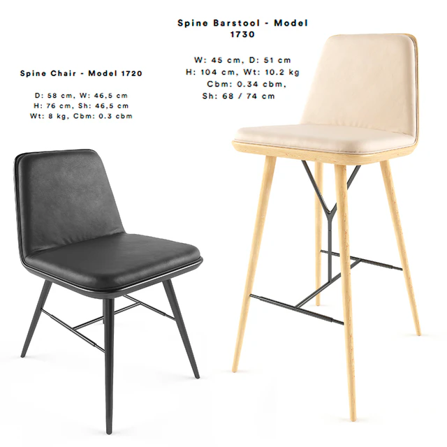 Spine Barstool &amp; chair — Descargar