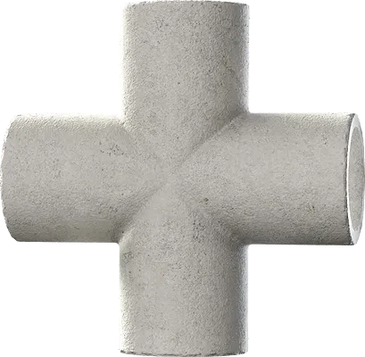 painted pipe cross connector 001 — Descargar
