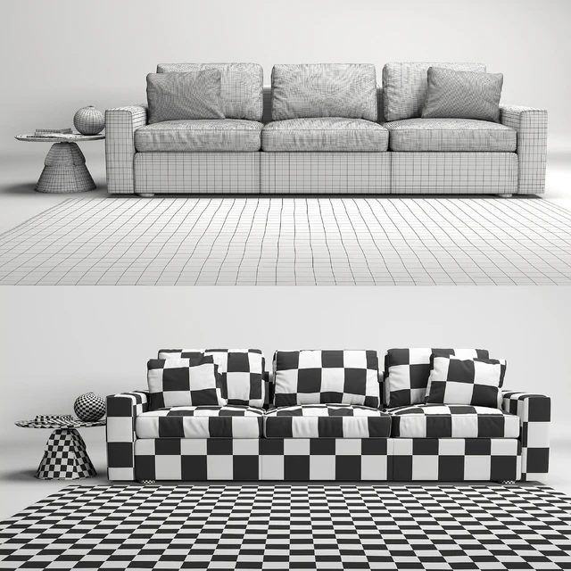 de Sede ds-247 sofa and ds-615 table — Скачать