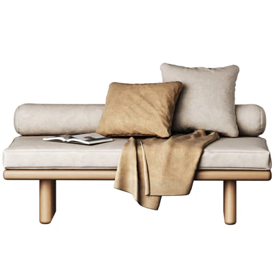 Window seat with cushions — Ver 4