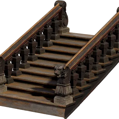 modular wooden staircase 002 — Скачать
