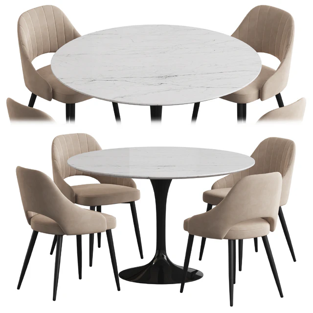 Tulip table M-City Fantine Dining set — Descargar