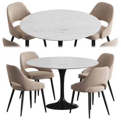 Tulip table M-City Fantine Dining set — Ver 1