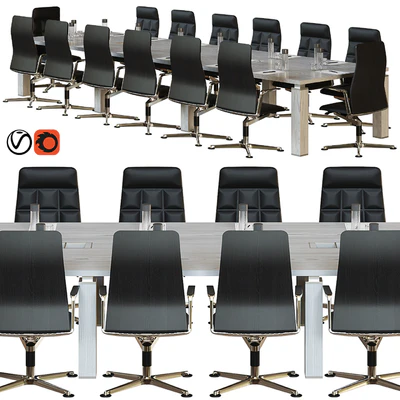 wooden conference table — Вид 1