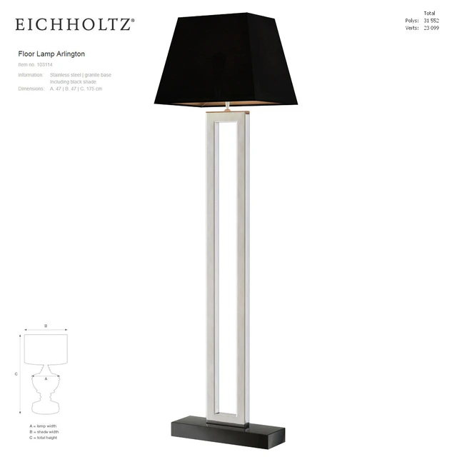 EICHOLTZ Floor Lamp Arlington 103114 — Скачать