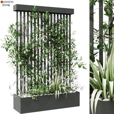 vertical plant in box set 124 — Ver 1