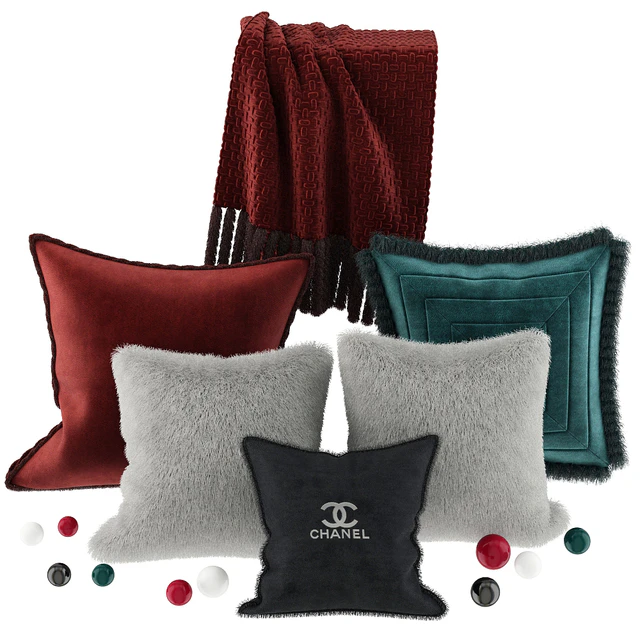 Подушки меховые CHANEL — Скачать