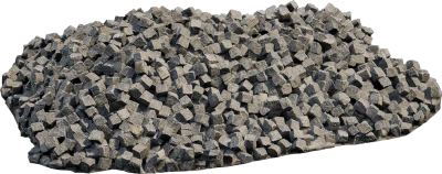 roadside construction cobblestone pile 001 — Descargar