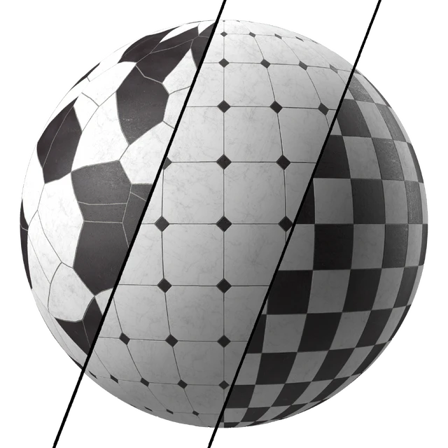 Marble Tile Materials 11- 3 patterns Tile - Pbr 4k Seamless — Скачать
