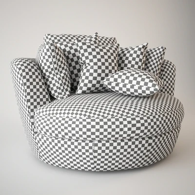 Snuggle Swivel Chair Leather — Вид 2