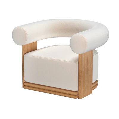 BONDI TEAK SWIVEL LOUNGE CHAIR — Ver 4