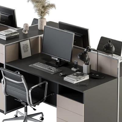 Office Furniture - employee Set 22 — Вид 4