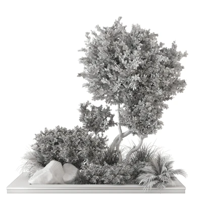 Outdoor Garden Set Bush and Tree - Garden Set 813 — View 5