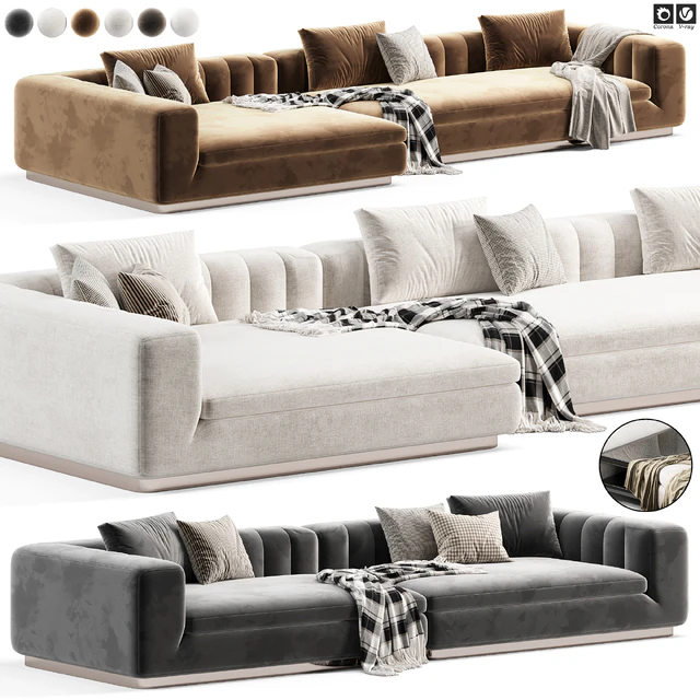 Minotti Riley 2-Seater Sofa — Скачать