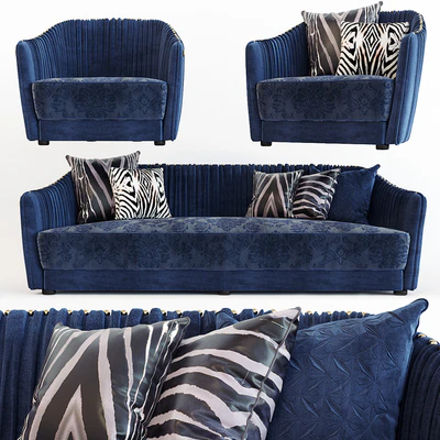 Roberto Cavalli Sharpei Sofa and Armchair — Вид 1