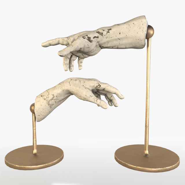 The Creation of Adam Sculpture — Скачать