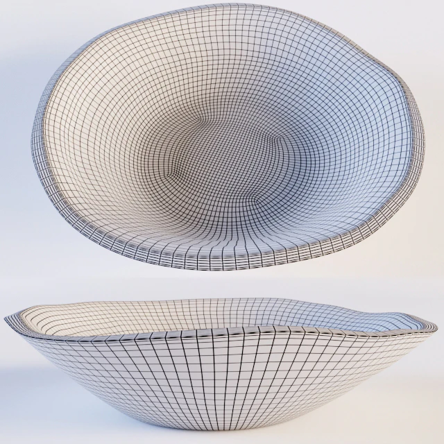 Wood Parat Bowl With Metal Inlay — Скачать