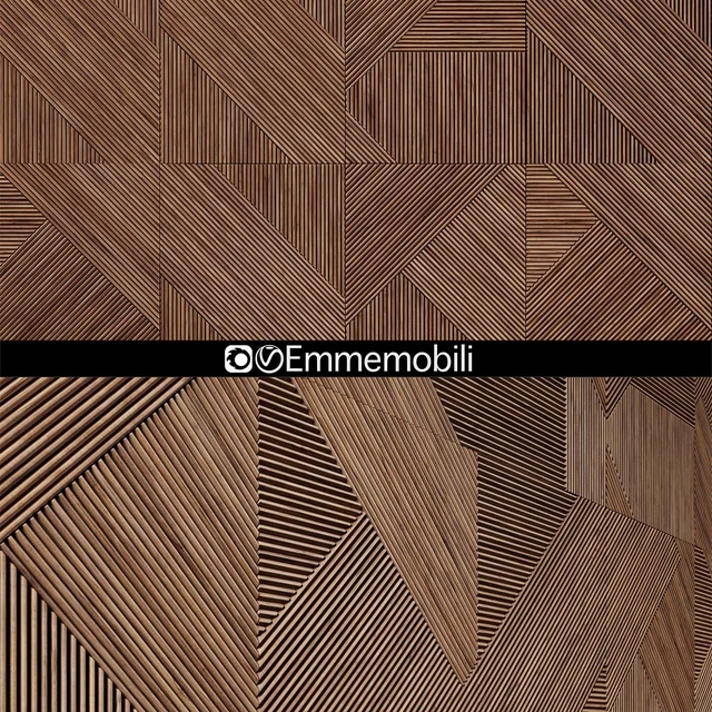 Emmemobili STRIPES BOISERIEwalnut panels — Descargar