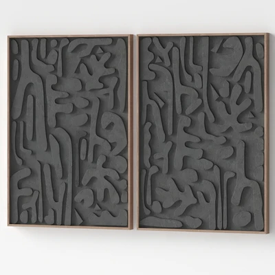 Relief artwork 22 - 3d art wall decor - Panels — Ver 2