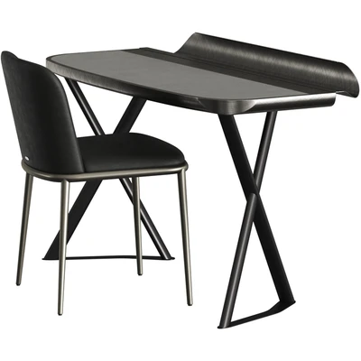 Cattelan Italia Cocoon Leather Desk and Magda Ml Chair — Вид 1