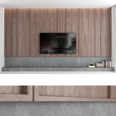 TV wall set 08 — Ver 4