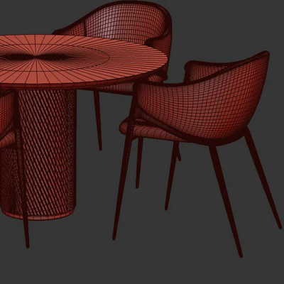 Dinning chair and table set26 — Ver 2