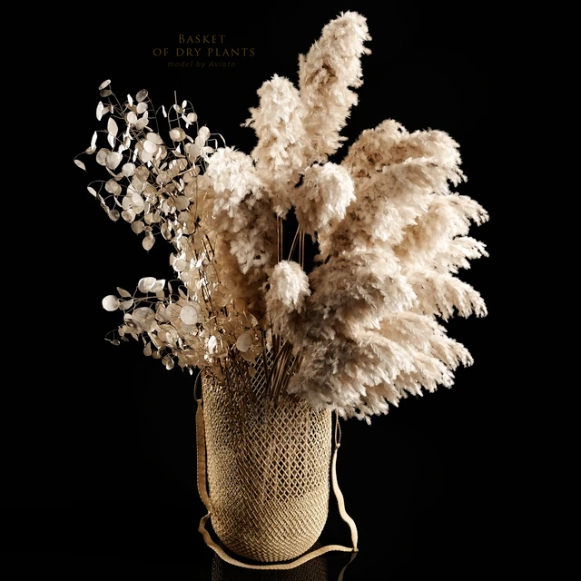 Basket of dry plants — Скачать