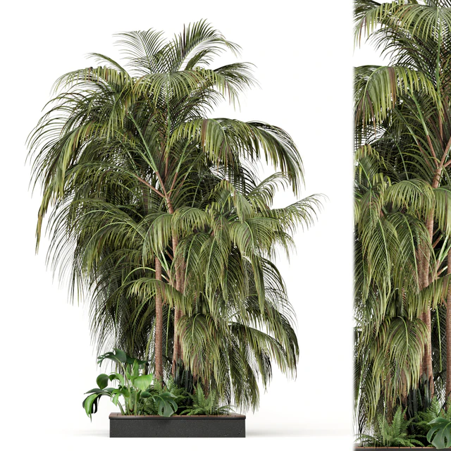 Outdoor Garden set bush and Tree - Garden Set 126 — Скачать