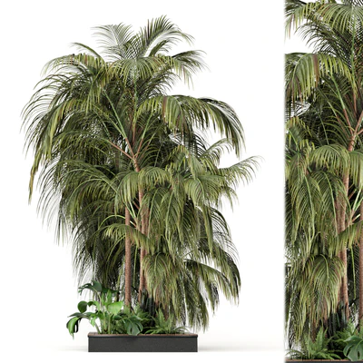 Outdoor Garden set bush and Tree - Garden Set 126 — Вид 1