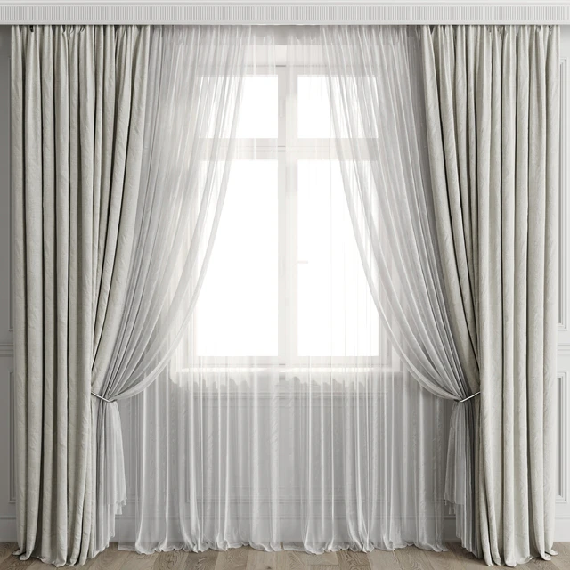 Curtains with window 499C — Descargar