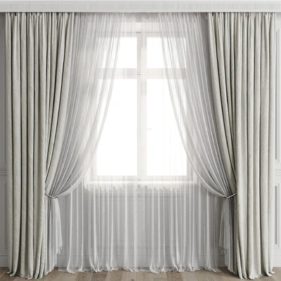 Curtains with window 499C — Ver 1