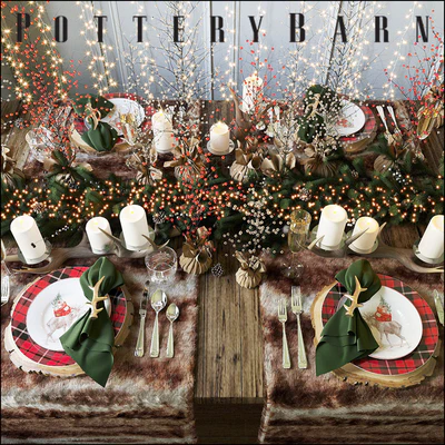 Christmas table setting Pottery Barn — Ver 1