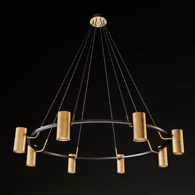 CHAMPEAUX ROUND CHANDELIER — Ver 3