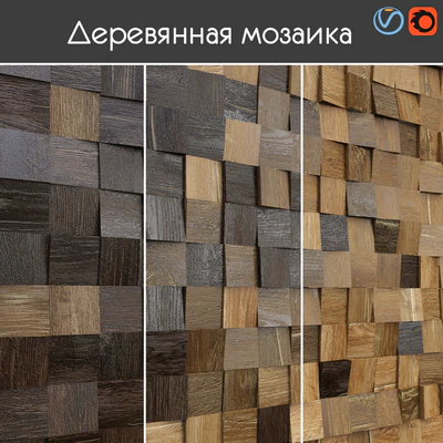 Деревянная мозаика, 003 — Вид 1
