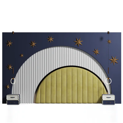 Headboard in nursery 01 — Ver 5