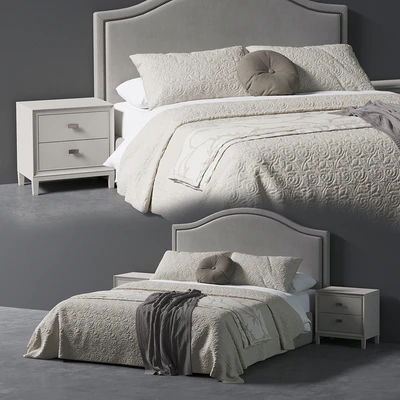 Beverly Queen Headboard Bed — Ver 1