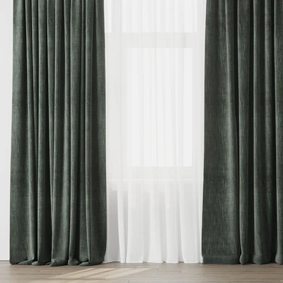 Curtain with rod 003 green curtain HBH — Вид 4